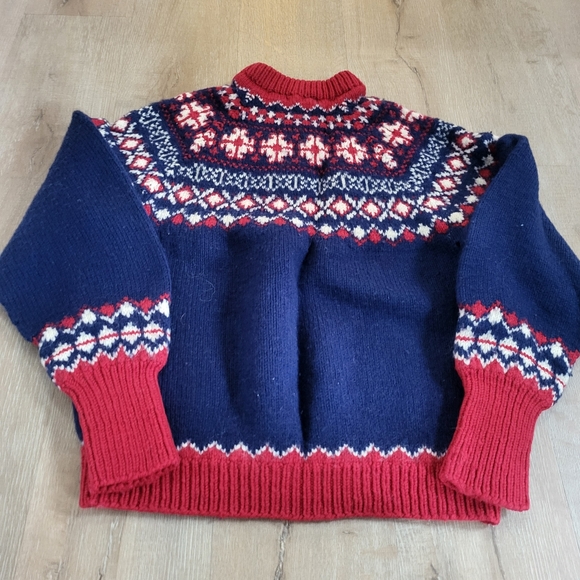 Vintage 70's Grieder Hand Knitted Sweater Size Large - Picture 9 of 10